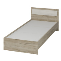 Гармония Кровать КР603 (952х700х2032) КРАФТ СЕР/КРАФТ БЕЛ, ТВД