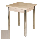 Стол обеденный "Компакт" 600*600 ясень шимо светлый/опора хром