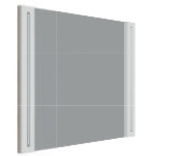 МАДЛЕН Зеркало навесное ЗН 010 сонома/ясень серебро