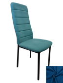 Стул Ода, Бид 36 синий, опора чёрный муар