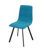 Стул Хит 2, Бид 26 лазурь, опора чёрный муар