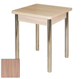 Стол обеденный "Компакт" 600*600 сосна пасадена/опора хром