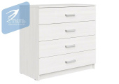 ЭВА Комод КМ 021 кор- Белый гладкий, фас- белый гладкий