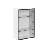 Ф-46Н AL Фасад высокий со стеклом в алюминиевой рамке для каркаса В609 (ЧЕРН)