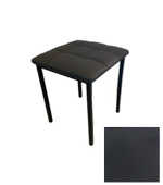 Табурет Текс, кожзам графит, опора профильная муар черный