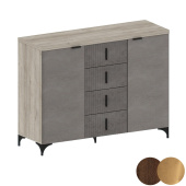 ШЕР КМ-2303 Дуб апрель темный-Лофт Голден Пэлас