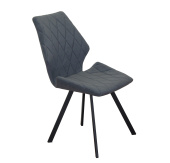 Стул Чили, Бид 21 серый, опора профильная чёрный муар