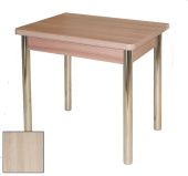 Стол обеденный "Компакт" 800*600 дуб сонома/опора №2 металлик