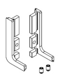 GL002 Комплект открытых заглушек  для профиля L-образного
