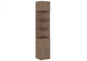 КАНТРИ Стеллаж СЖ-002 (с ящиками) Корпус-Тира, Фасад ЛДСП-Кадена Вуд