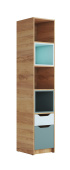 RICH Стеллаж СЖ-001 кор-Дуб Крафт золотой, фас-Мята/Сумеречно голубой снят