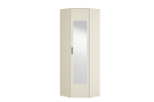 "Ольга-Сатин 9.2" шкаф угловой с зеркалом (сатин)