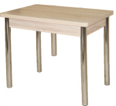 Стол обеденный "Смарт" 900*600(1200)*750 дуб сонома/опора хром