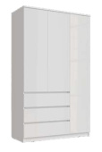 Челси Шкаф 1200 (Ш) (Белый глянец холодный, белый)