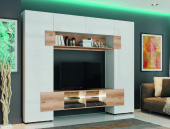 РИВЬЕРА НМ Стенка Дуб крафт золотой/Графит Софт