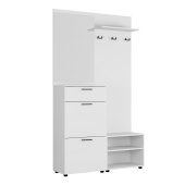 МОНТАНА Прихожая ЛДСП кор-Белый гладкий,фас-белый гладкий