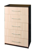 Комод Фаворит 600мм 5ящ Венге/Дуб молочный