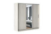 СТОУН шкаф-купе Зеркало 2100 корпус-Дуб Крафт белый