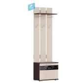 АН 91 Юнона 2 Вешалка с тумбой ВШТ-03(венге/дуб )