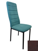 Стул Ода, кожзам Коричневый, опора чёрный муар