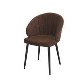 Стул Зефир, Бид 10 шоколад, опора чёрный муар