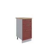 Фасад Квадро Красная кожа СЯ 400