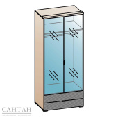 Шаде ШК-2906 Дуб серый-Черный ясень