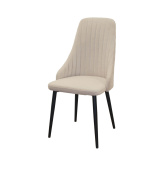 Стул Кора, Бид 01 бежевый, опора белый муар
