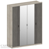 ШЕР ШК-2307 Дуб серый-Айронвуд серебро