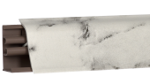 Плинтус пластиковый 3,0 м (Мрамор итальянский/Мрамор Бернини)