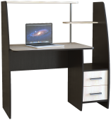 Стол компьютерный КЛ №6/2 левый венге/дуб