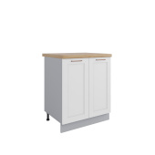 Фасад Квадро Белая кожа С 700