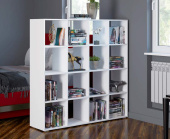 Стеллаж Каллакс 16 полок (1440*1460*390) Белый