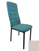 Стул Ода, кожзам Бежевый, опора чёрный муар