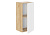 YourHouse Шкаф навесной ШНГ-400 (глухой) кор-Дуб Крафт золотой, фас МДФ-глянцевая Белый