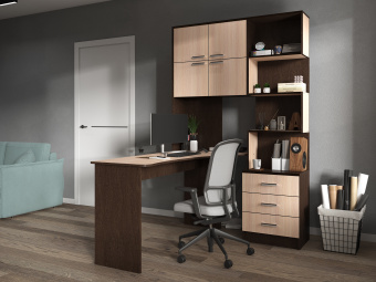 стол КС №1 ЛЕВЫЙ_ венге_белфорд_