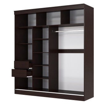 КАРКАС_2м_Венге_открытый_Белый фон