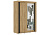 ФОРЕСТ Шкаф-купе 1.5м Корпус-Дуб Крафт золотой