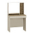 "ДЖУЛИЯ 9" трюмо (Сатин/Дуб Каньон/Черный, МДФ Лайн Сафари)