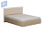АМЕЛИ кровать мягкий щиток без ортопеда кор- дуб сонома, фас-глянцевая Белый