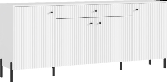 Оливия комод металл белый