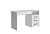 ЛИК-5 Стол письменный СП-3 корпус-Белый(Гладкий), фасад-Белый(Гладкий)