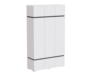 шкаф 3х ств_белый_бетон темный