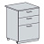 Н 603 Каркас нижнего шкафа с 3 ящ (БЕЛ)