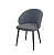 Стул Зефир, Бид 21 серый, опора чёрный муар