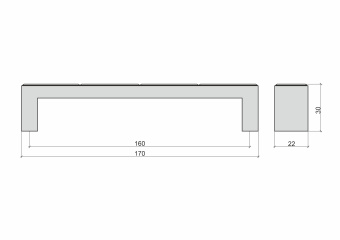 Ручка-скоба С50 черный_