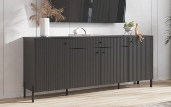 комод графит металл