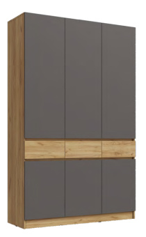 шкаф 3х_графит